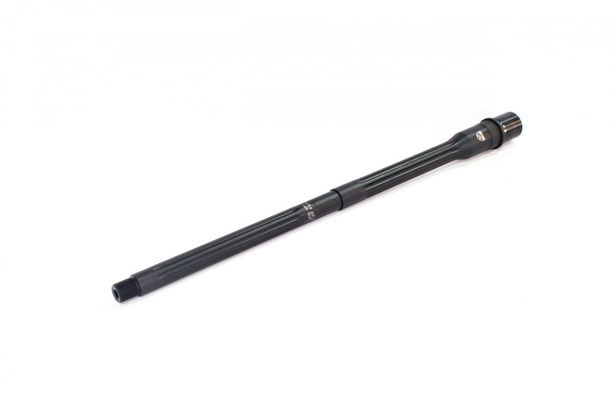 FAXON FIREARMS MATCH SERIES - 18" HEAVY FLUTED, .308 WIN, 5R, 416R, NITRIDE, NICKEL TEFLON EXTENSION
