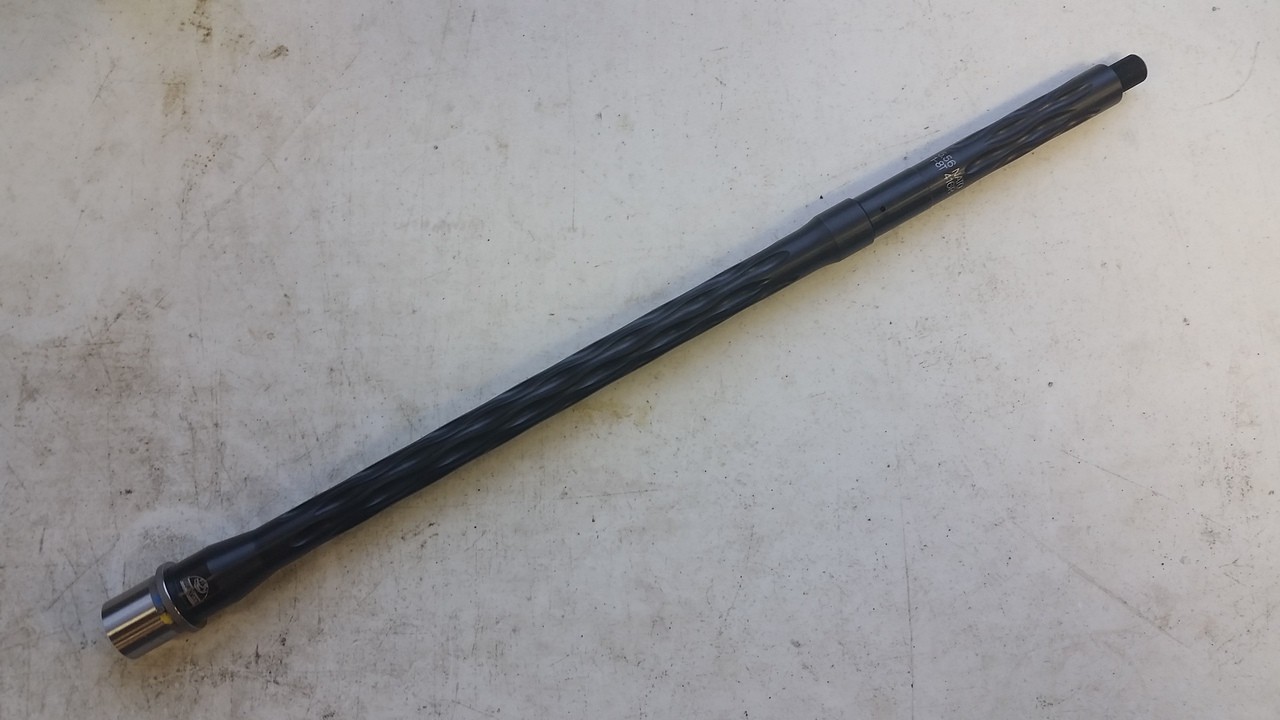 FAXON FIREARMS 18" FLAME FLUTED BARREL, 5.56 NATO RIFLE-LENGTH 416-R STAINLESS QPQ