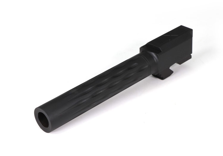 FAXON FLAME FLUTED BARREL, NON-THREADED, NITRIDE, MATCH SERIES FOR G17
