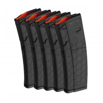 HEXMAG AR-15 MAGAZINE SERIES 2 - 5.56x45MM NATO - 10 ROUND - POLYMER - BLACK - 5 PACK