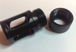 FAXON FIREARMS LOUD MOUTH MUZZLE BRAKE W/ MUZZLOK .223/5.56